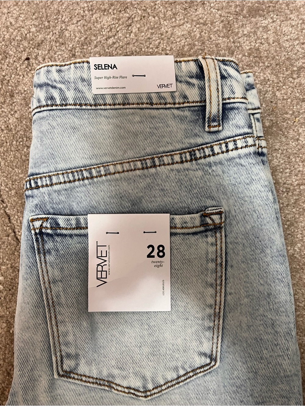 Light Wash High-Rise Flare Jeans - Picture 2 of 3